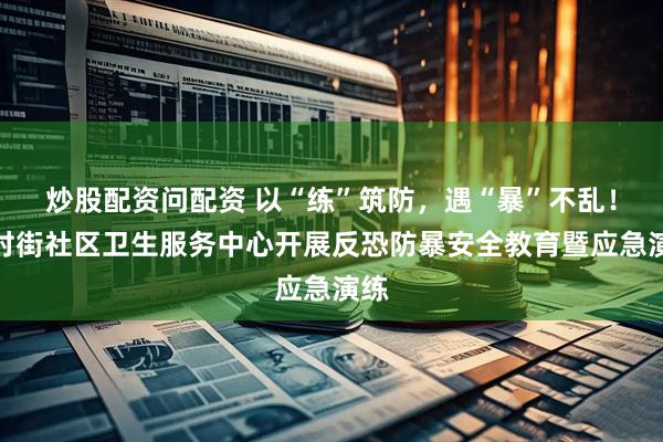 炒股配资问配资 以“练”筑防，遇“暴”不乱！钟村街社区卫生服务中心开展反恐防暴安全教育暨应急演练